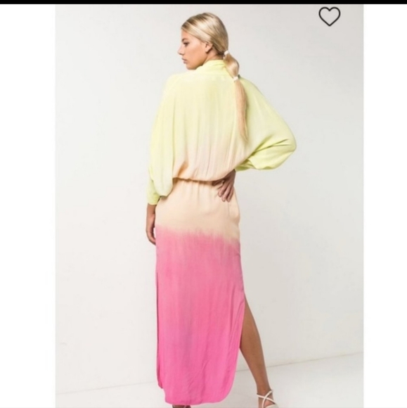 NWOTS S/W/F revolve draped sunset ombre dress - Picture 3 of 11